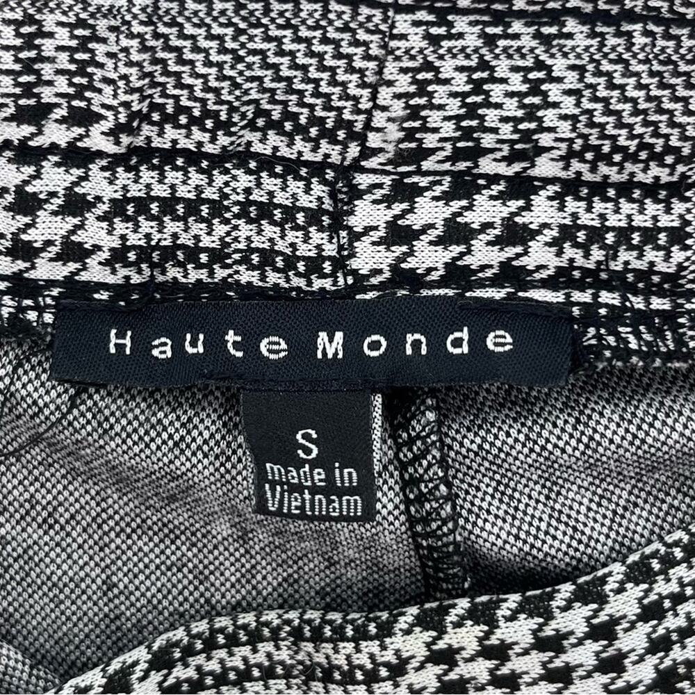 Haute Monde Glen Plaid Cuffed Shorts High Rise Beige Black Size Small - Picture 7 of 7